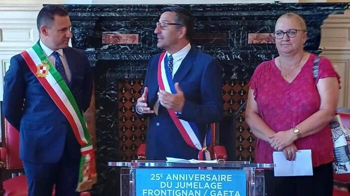 Gaeta rinnova il patto di amicizia con Frontignan La Peyrade nel 25mo anniversario del gemellaggio