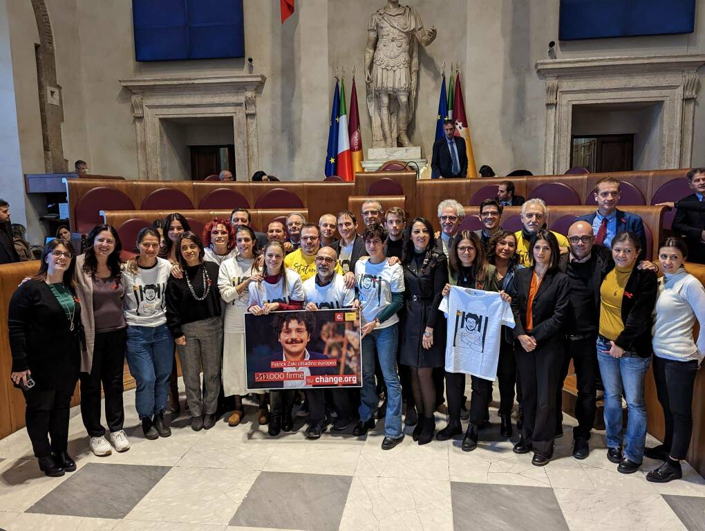 Il Campidoglio conferisce la cittadinanza onoraria di Roma a Patrick Zaki