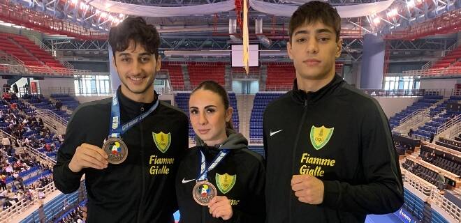 Karate Fiamme Gialle, Ferrarini e Fiore splendide medaglie di bronzo ad Atene