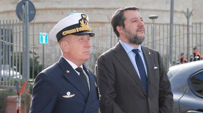 Salvini al Forte Michelangelo: incontro tra il Ministro e la Guardia Costiera di Civitavecchia