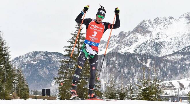 Biathlon, brillante quinto posto di Giacomel in Coppa del Mondo
