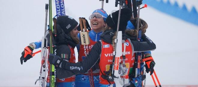 Mondiali di Biathlon, la staffetta femminile è campionessa mondiale