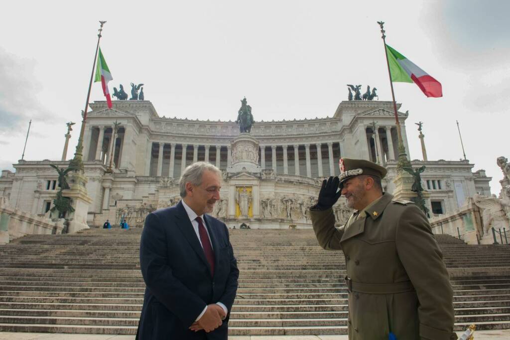 I primi passi del presidente Rocca: omaggio al Milite Ignoto e vertice sulla sanità