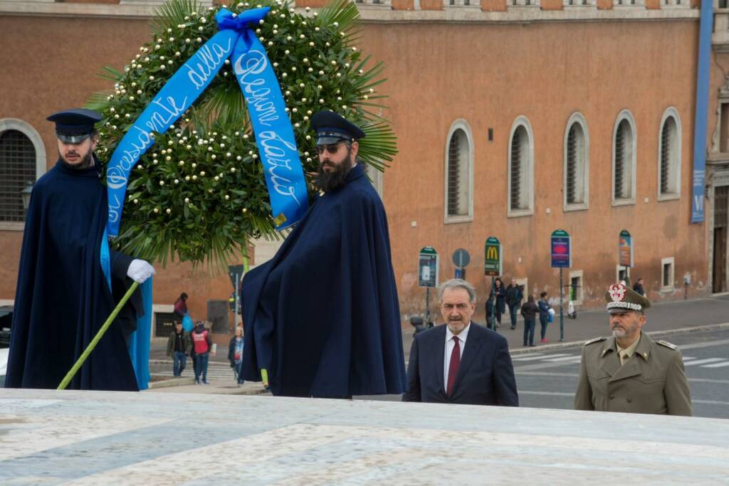 I primi passi del presidente Rocca: omaggio al Milite Ignoto e vertice sulla sanità