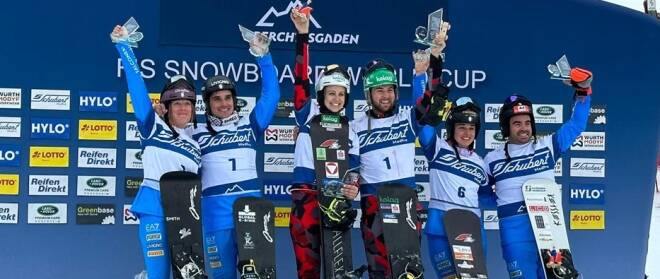 Snowboard, due coppie italiane sul podio in Coppa del Mondo
