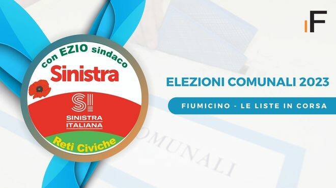 Fiumicino 2023, la lista dei candidati per Sinistra Italiana e Reti Civiche
