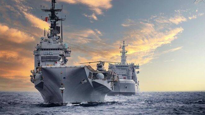 Esercitazione “Mare Aperto”: navi e aerei militari in azione al largo del litorale laziale