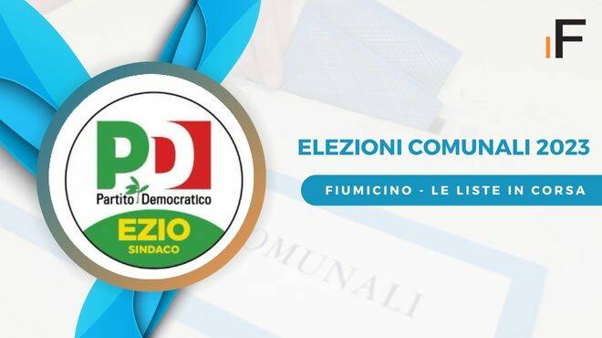 Fiumicino 2023, la lista dei candidati per il Partito Democratico