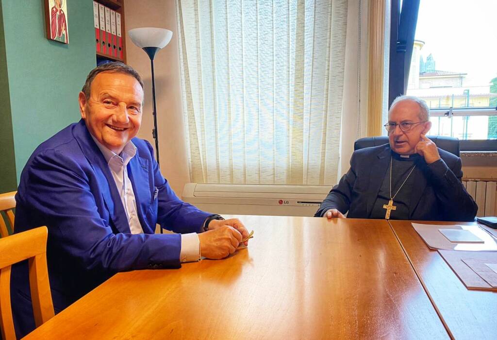 Fiumicino, il neosindaco Baccini incontra il vescovo Ruzza