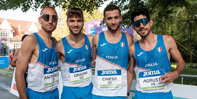 Europei di Marcia, l’Italia fa doppio argento nella 35 km a Squadre