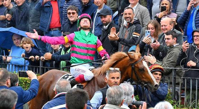 Ippica, Lanfranco Dettori al Derby di Galoppo a Capannelle