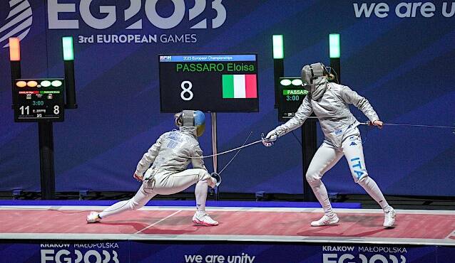 Giochi Europei, scherma: Eloisa Passaro è splendido bronzo nella sciabola