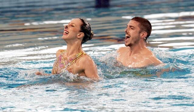 Giochi Europei, Minisini e Ruggiero d’oro nel nuoto artistico del Duo Tecnico Misto