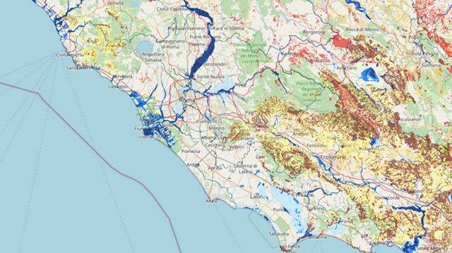 Nel Lazio frane e alluvioni fanno paura: oltre 260mila abitanti vivono in zone a rischio