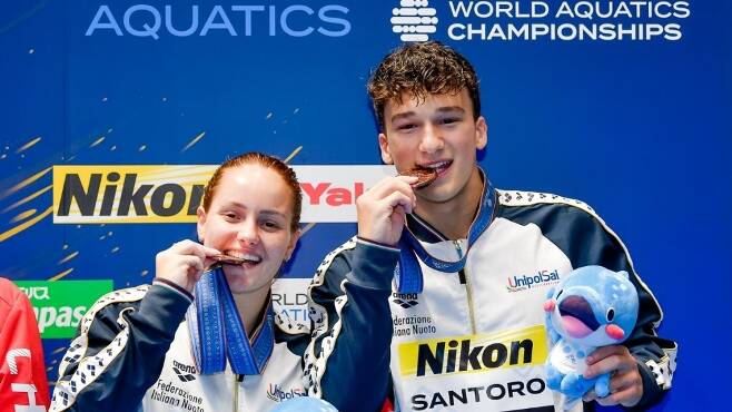 Mondiali, tuffi: Pellacani-Santoro sul podio. E’ bronzo nel sincro misto