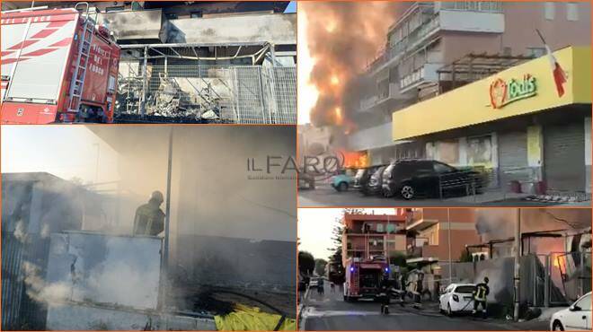 Ore 6, incendio a Fiumicino: i Vigili del Fuoco domano le fiamme al supermercato Todis