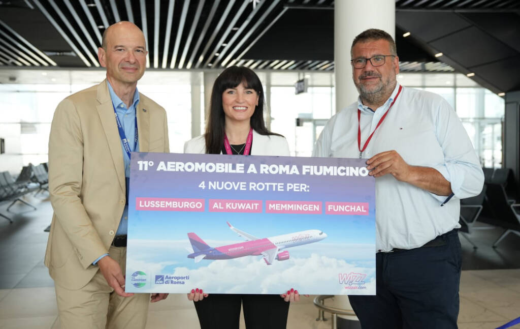 Festa grande all’aeroporto di Fiumicino: Wizz Air accoglie il suo 11mo aeromobile