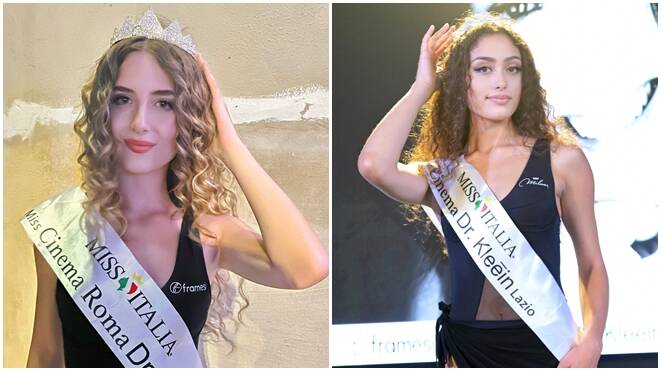 Miss Italia 2023: A Evelyne Biagioli e Federica Mora le fasce di Miss Cinema Roma e Lazio