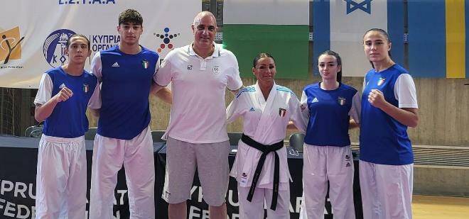 Campionato Internazionale a Cipro, l’Italia del Karate porta a casa 4 podi