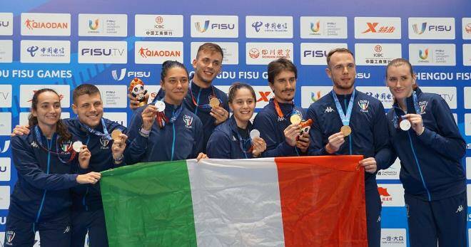 Universiadi 2023, scherma: l’Italsciabola maschile a squadre conquista l’oro