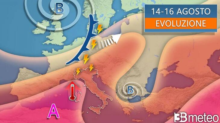 Meteo mercoledì: alta pressione e caldo su tutta Italia