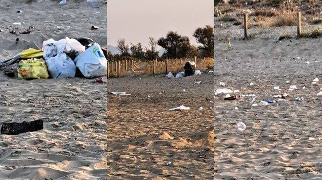 Passoscuro. Residenti furiosi: “Tolte roulotte e tende ma nessuno ha ripulito la spiaggia dai rifiuti”
