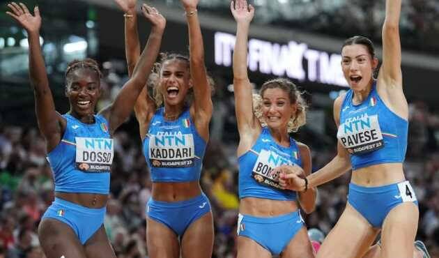 Mondiali di Atletica, la 4×100 femminile disintegra il record italiano e vola in finale