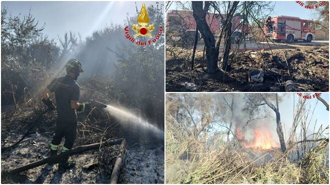 Passoscuro, alba di paura: incendio minaccia le case