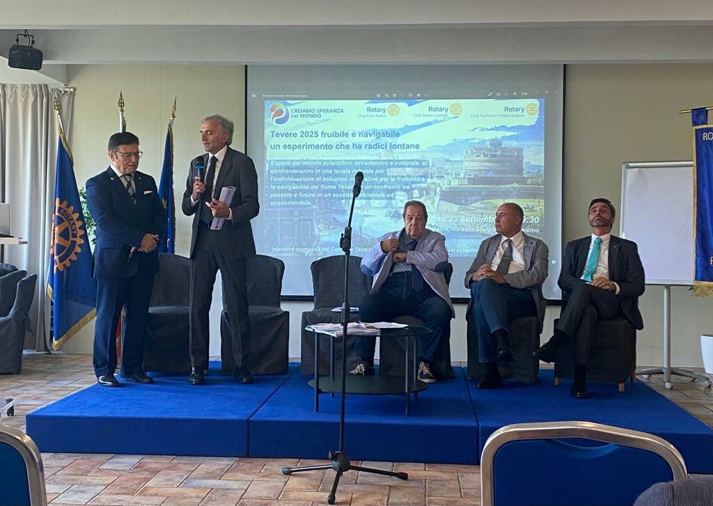 Fiumicino, anche il Rotary club alla Tavola Rotonda sul “Tevere 2025 Fruibile Navigabile”
