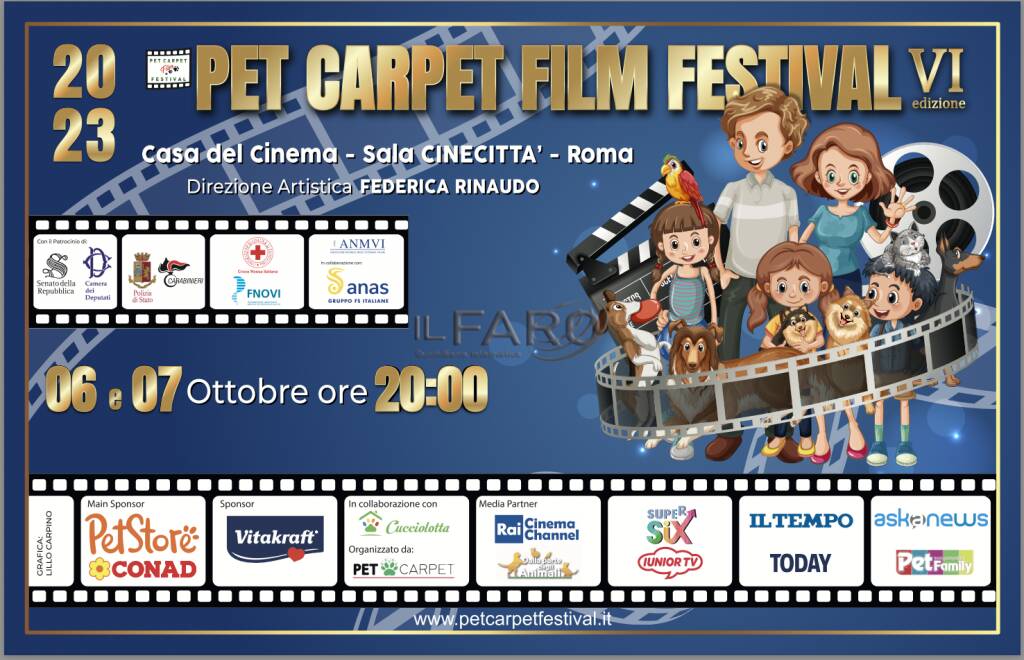 Pet Carpet Film Festival: VI edizione per la rassegna cinematografica internazionale con tanti protagonisti e ospiti per una finale solidale