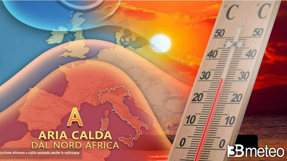 Meteo mercoledì: ancora tanto caldo sull’Italia