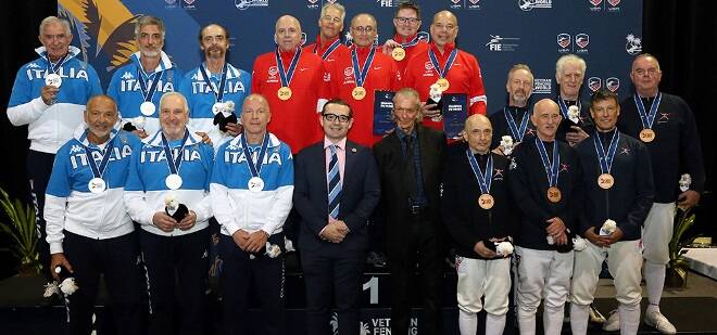 Mondiali Master di Scherma, l’Italia vince 11 medaglie: terza in Classifica per Nazioni