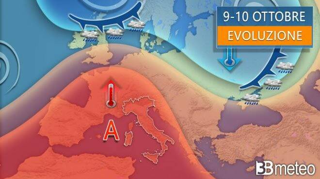 Meteo lunedì: temperature folli sull’Italia
