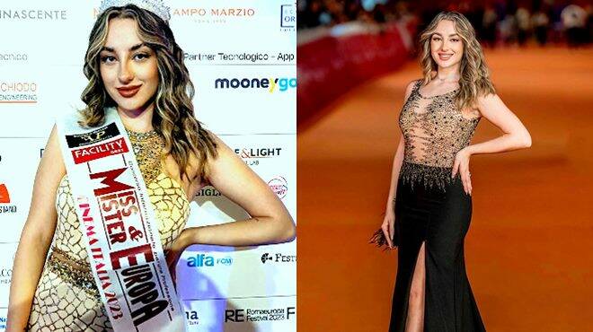 Giulia Conti 22enne di Nettuno è Miss Europa Italia 2023