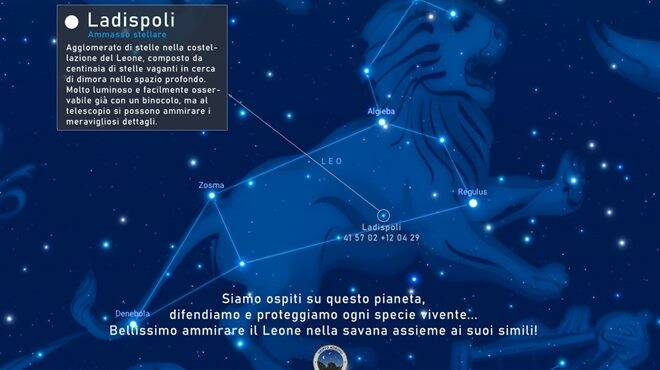 Stelle dedicate al leone Kimba? No, è un fake: la smentita del Gruppo Astrofili di Palidoro