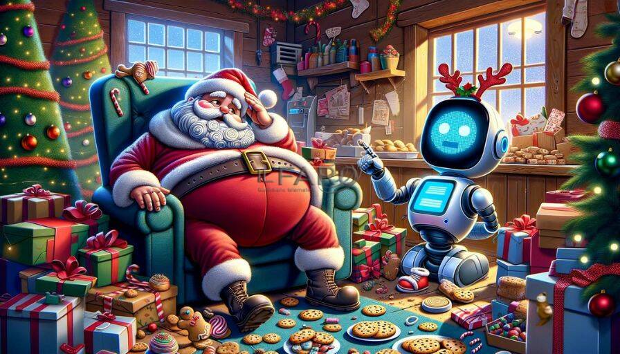 Babbo Natale troppo sazio… Ai regali ci pensa l’AI