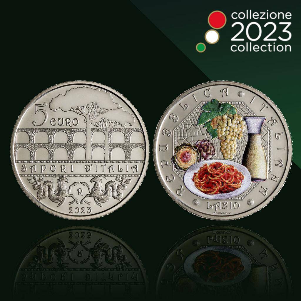 Una moneta (da collezione) per celebrare i tesori enogastronomici del Lazio