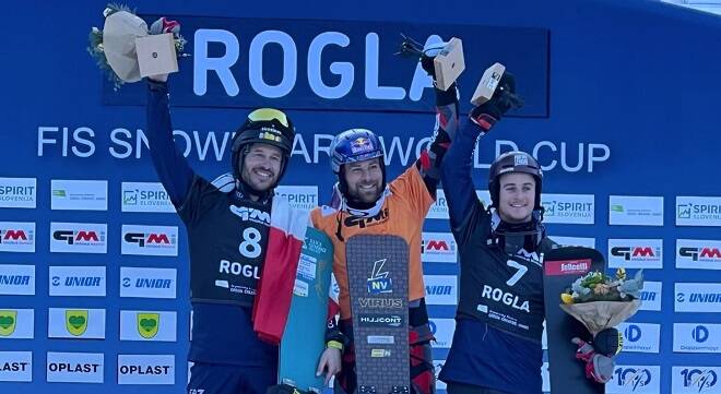 Coppa del Mondo di Snowboard, March e Felicetti piazzano il secondo e il terzo posto