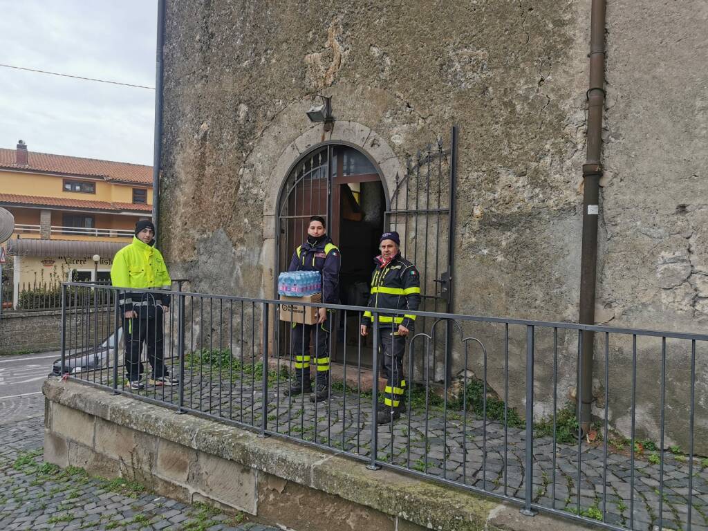 La Protezione Civile di Cerveteri invia aiuti alle famiglie di Canale Monterano