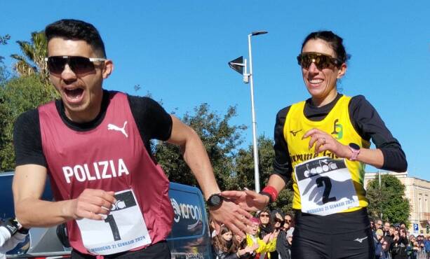 Modugno Race Walk, la coppia olimpica Palmisano-Stano è seconda nei 42 km di marcia