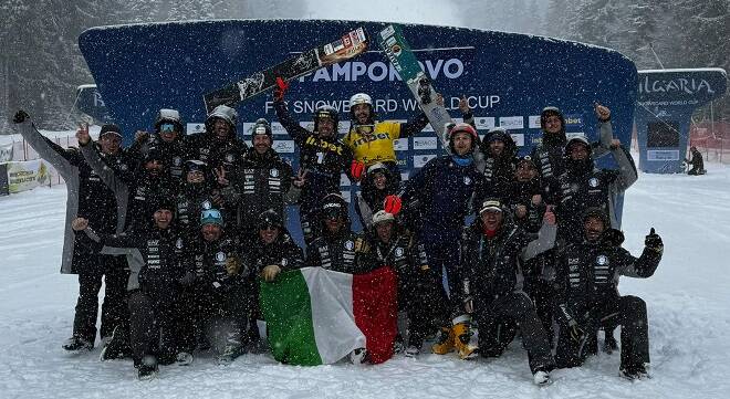 Snowboard, finale italiana in Coppa del Mondo: Bagozza è oro e Coratti argento