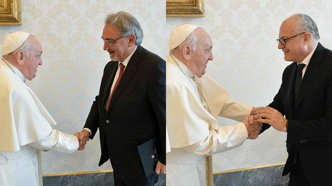 Papa Francesco riceve Rocca e Gualtieri: le udienze per gli auguri del 2024