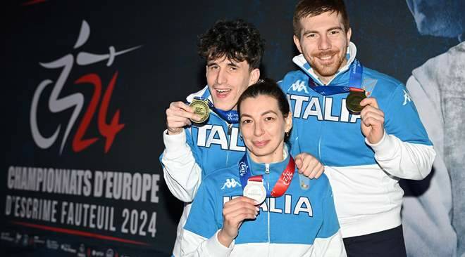 Europei di Scherma Paralimpica, l’Italia sale a 14 podi: arrivano altre tre medaglie