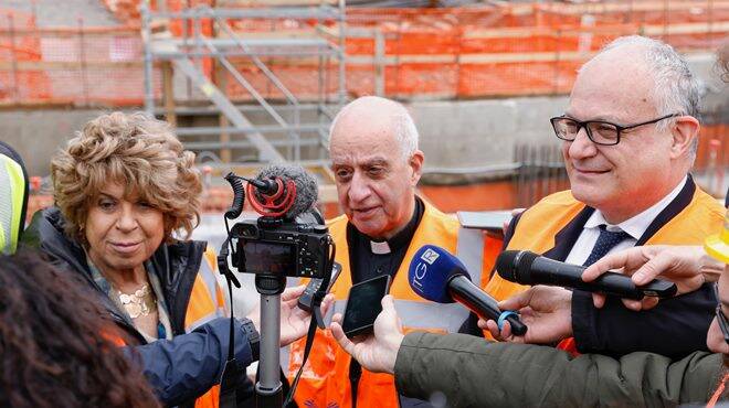 Giubileo, sopralluogo di Gualtieri a Piazza Pia: “Il cantiere procede nei tempi”