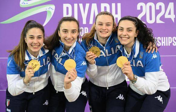 Mondiali Giovanili, l’Italia del Fioretto Femminile conquista la medaglia d’oro