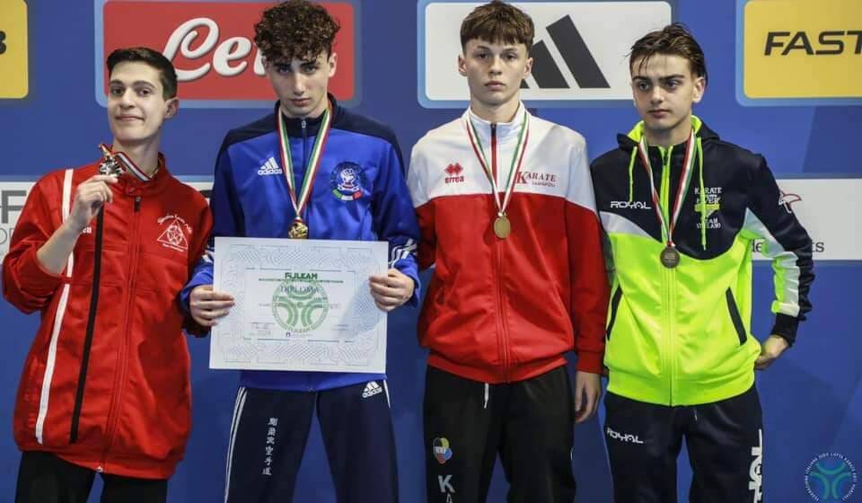 Campionati Italiani Juniores, Filippo Moini è bronzo: il Karate Ladispoli sul podio