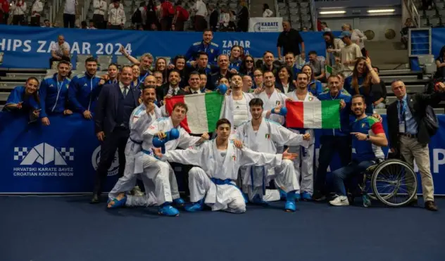 Europei di Karate e Parakarate, l’Italia fa 15 medaglie: la squadra maschile di kumite è oro