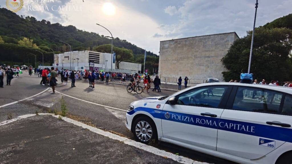 vigili polizia roma foro italico stadio olimpico