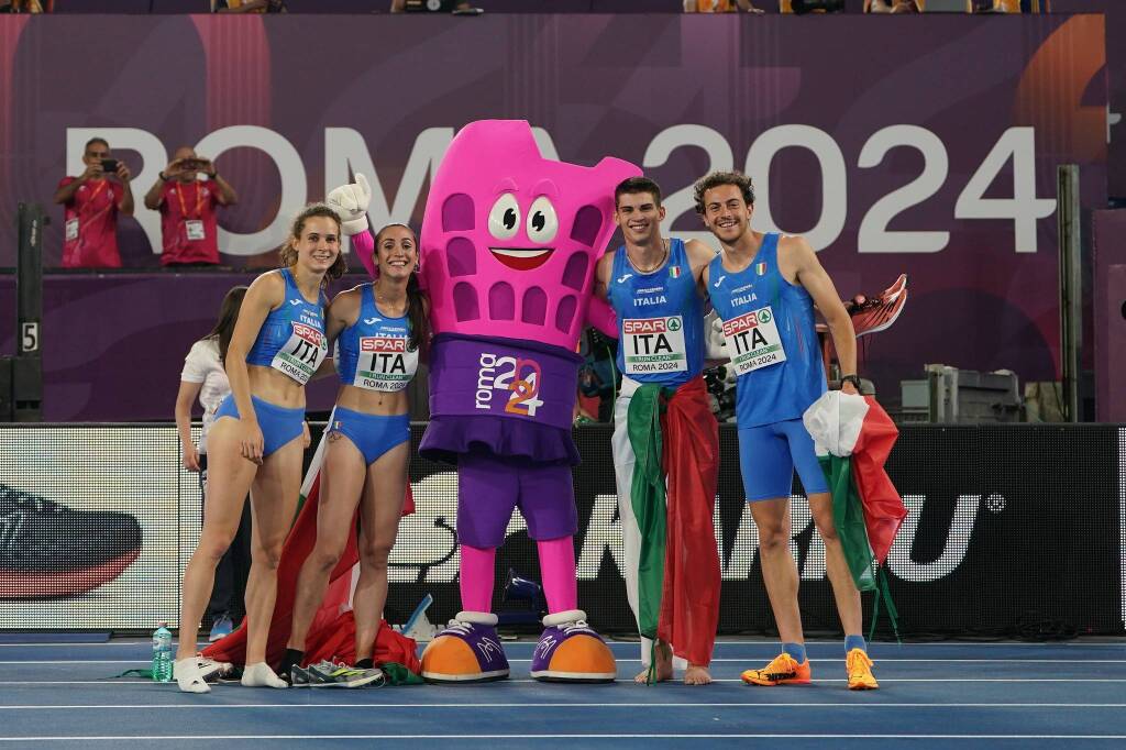 4x400 mista italia europei Foto Grana Fidal