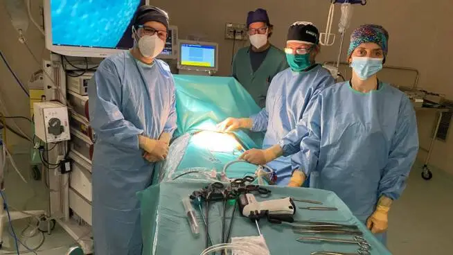 All’ospedale di Frascati la prima cistifellea asportata in anestesia locale